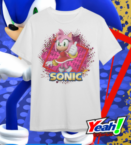 camiseta Sonic Amy Rose realidad aumentada